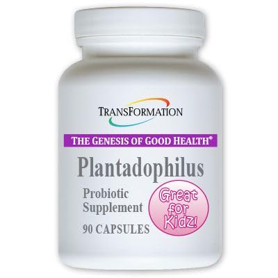 TRANSFORMATION The Genesis of Good Health Enzymes Plantadophilus Natural Plant-Based Probiotics Supplement Capsules, 90
