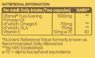 Efamol Evening Primrose Oil 500mg Capsules, 1 Count