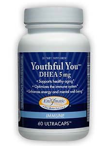 Enzymatic Therapy Youthful You DHEA 5mg Capsules 60