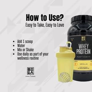 NINEL CONDE Hydrolyzed Whey Protein with Adaptogens Powder, 32.42 oz