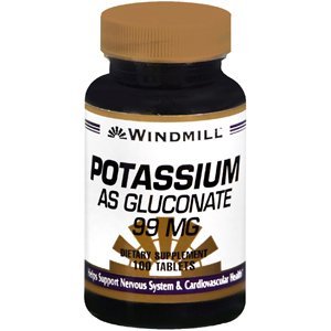 Potassium Gluconate Tablets 100 Count