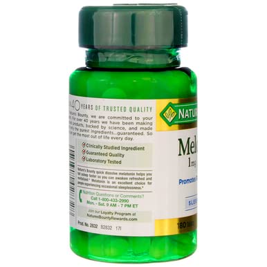 Nature's Bounty Melatonin 1 mg Tablets, 360 Tablets