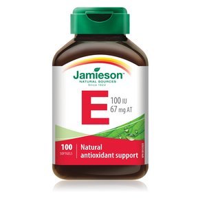 Jamieson Vitamin E 100 IU Softgels, 100 Count