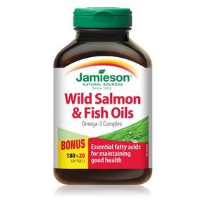 Jamieson Laboratories Wild Salmon & Fish Oils Omega-3 Complex 1000mg Softgels 200