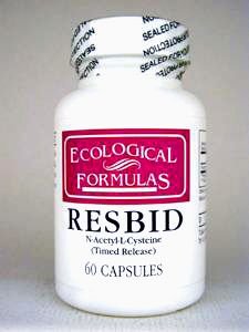 Ecological Formulas Resbid N-Ace-L-Cys (Timed Rel) 60 Capsules