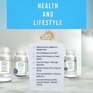 The One Minute Miracle Miracle Oxy-Colon Intestinal Cleanser & Total Body Detox Capsule, 120 Count