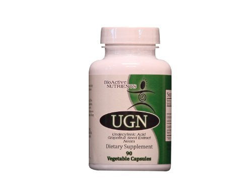 BIOACTIVE NUTRIENTS UGN (Undecylenic Acid) Supplement - Vegan Grapefruit Seed Extract, 90 Capsules