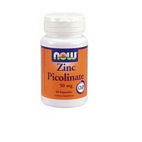 NOW Foods Zinc Picolinate 50 mg Capsules, 60 Capsules