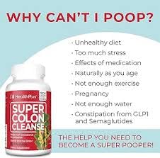 Health Plus Super Colon Cleanse 500 mg Capsules, 480 Count