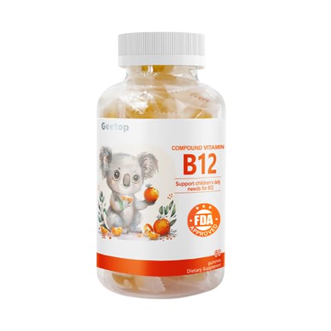 Geetop Vitamin B12 Magnesium Complex Gummies, 60 Count