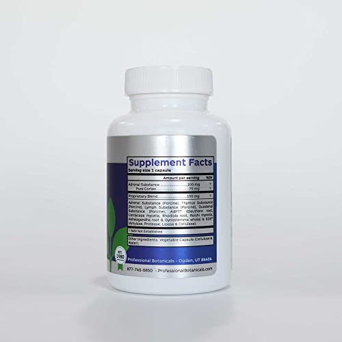 Professional Botanicals Adrenal Cortex Supplement Capsules 1 Count