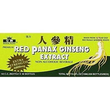 PANAX GINSENG Royal King Red Panax Ginseng Extract 6000mg Capsule, 42 Capsules