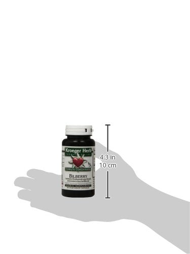 Kroeger Herb Products Bilberry Capsules, 90 Count