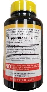 Sundance Saw Palmetto 1200 mg Capsules, 1 Count