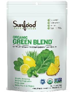 Sunfood Superfoods Green Blend Organic Powder, 4 oz