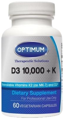Optimum Therapeutic Solutions D3 10,000 + K Capsule, 60 Count