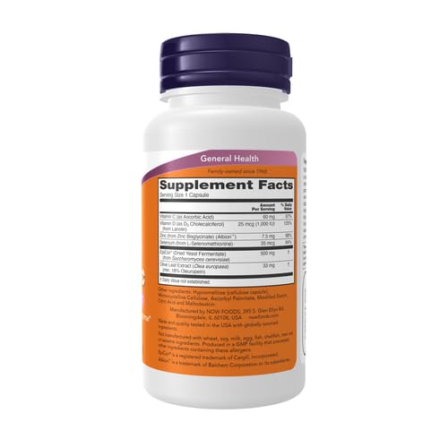 NOW Foods EpiCor Plus Immunity Capsules, 60 Capsules