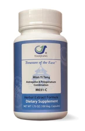 Treasure of the East Astragalus and Polygonatum Combination Mian Yi Tang Herbal Extract Formula 100 Capsules