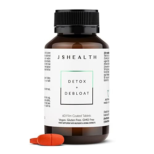 JSHealth Detox + Debloat Bloating Relief for Women 60 Tablets