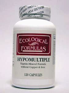 Ecological Formulas Hypomultiple without Cu/Iron Capsule, 120 Capsules