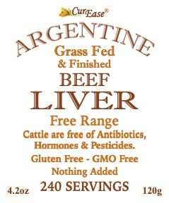 CurEase Beef Liver Powder 4.2 oz, 240 Servings