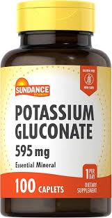 Sundance Potassium Gluconate 595 mg Caplets, 600