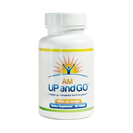 amUPandGO Natural 8 hr Delayed Release Caffeine Pill Tablets, 30 Tablets