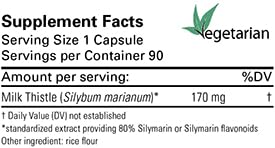 Karuna Silymarin 170mg Capsules, 90 Count