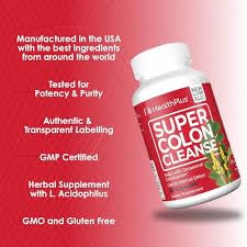 Health Plus Super Colon Cleanse 500 mg Capsules, 480 Count