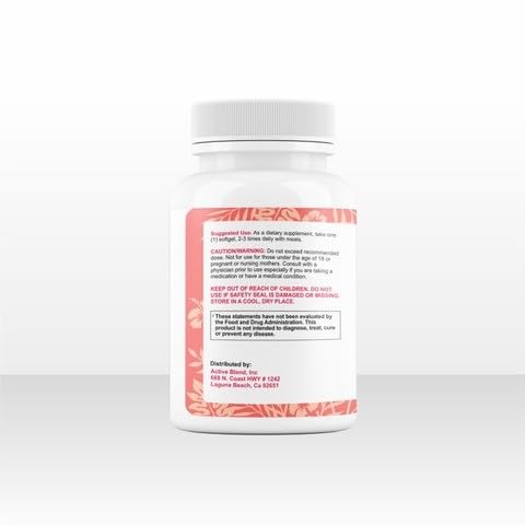 Active Blend Omega-3 Fish Oil 1250mg Triple Strength with 690mg EPA & 260mg DHA, Wild-Caught, No Fishy Aftertaste Softgels, 60 Count