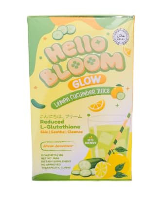 Generic Hello Bloom GLOW Powder Juice Drink by Kiray Celis, 6.3 Ounce