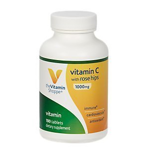 The Vitamin Shoppe Vitamin C 1,000MG - Immune Support, Antioxidant Protection & Collagen Formation, Daily Vitamin 100 Tablets