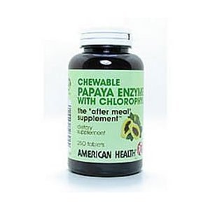 American Health Papaya Enzyme with Chlorophyll Chewable, 1 Count
