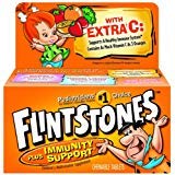 Flintstones Vitamins Flintstones Plus Immunity Support Children's Multivitamin Supplement Chewable Tablets 60 Count