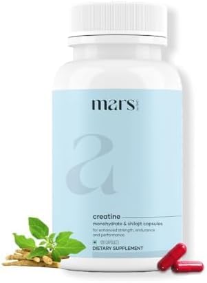Mars by GHC Micronized Creatine Monohydrate Capsules, 120 Count
