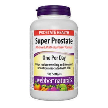 Webber Naturals Super Prostate Extra Strength One Per Day Formula Softgels 180