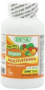 Unknown Vegan Multivitamin Without Iron Tablets 270