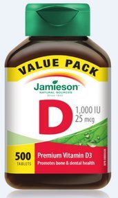 Jamieson Vitamin D 1000IU 500 Tablets