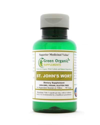 Green Organic Supplements St. John's Wort Capsule 90 Count