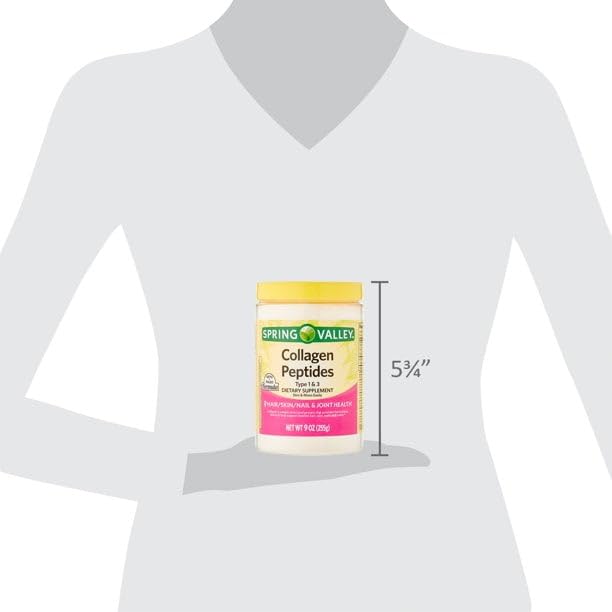 Generic SV Collagen Spring Valley Collagen Peptides Type 1 & 3 Dietary Supplement Powder 9 oz