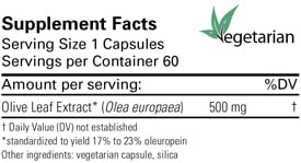 Karuna Olive Leaf Extract 500mg Capsule 60 Count