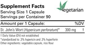 Karuna St. John's Wort 300 mg Capsules 90 Count