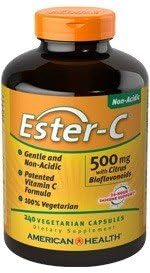 American Health Ester-C with Citrus Bioflavonoids Vitamin C Capsules, 240 Count