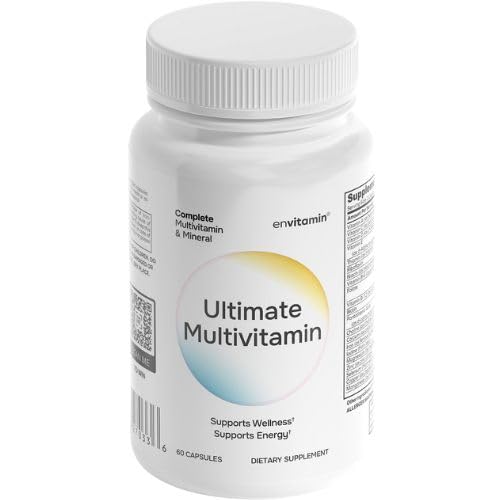 Envitamin Ultimate Multivitamin Multimineral and Superfood with 42 Fruit and Vegetable Blend Capsule, 60 Count