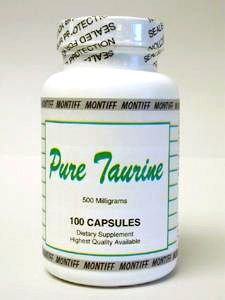 Montiff Pure Taurine 500mg Capsule, 100 Capsules