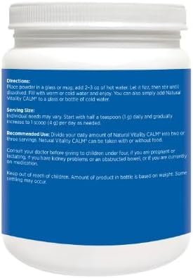 Generic Calm Magnesium Citrate Powder, Raspberry Lemon Flavor, 20 Ounces