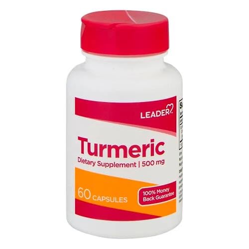 Leader Turmeric 500mg Capsules 60 Count