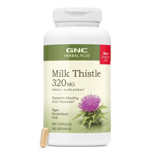 GNC Milk Thistle Herbal Plus Extra Strength Caplets 300