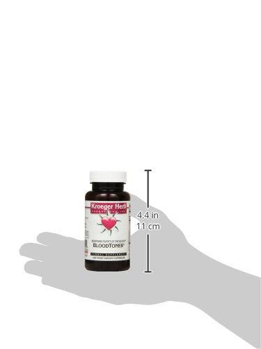 Kroeger Herb Products Blood Toner Vegetarian Capsules, 100 Count