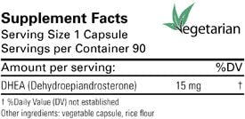 Karuna DHEA 15mg Vegetarian Capsules 90